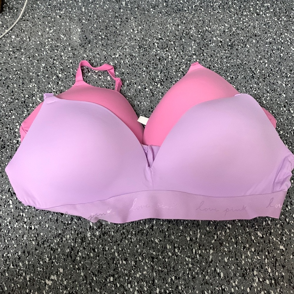 NWT PINK wear everywhere wireless push up bras
